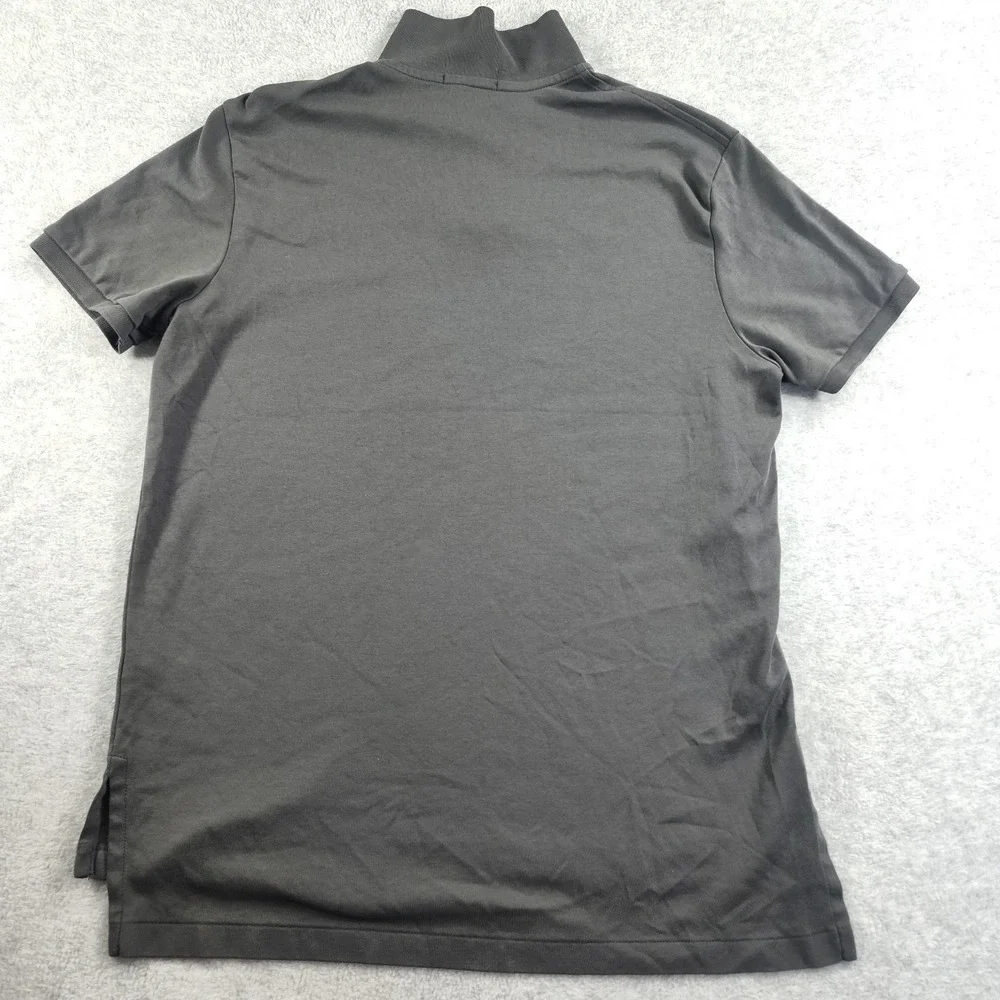 Polo by Ralph Lauren Gray Cotton Polo Shirt Size Large Custom Fit BB7.15E-3582